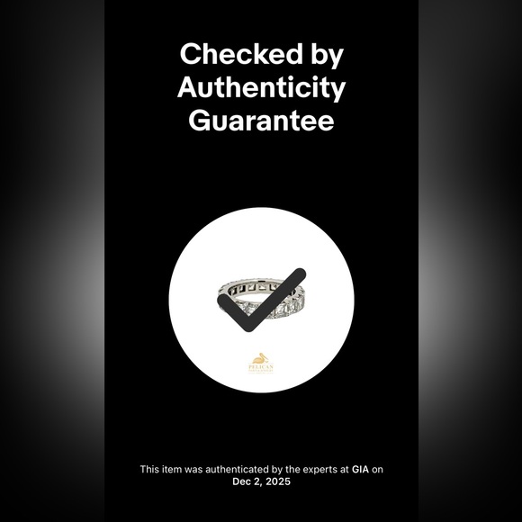 Auth.✅ 3.80 ctw Assher Cut Platinum Diamond Eternity Band Size 4✨ - Picture 12 of 12